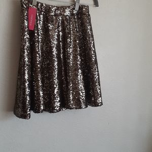 Xhilaration sequen skirt gold XS/TP